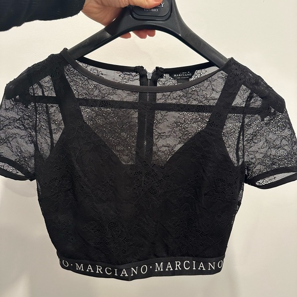Marciano black crop top - Picture 1 of 3